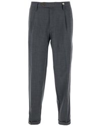 Myths - Pants With Pences And Turn-Up Hem - Lyst