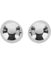 Silvia Gnecchi - 'Sade' Metallic Earings With Rear Closure And Circular Shape - Lyst