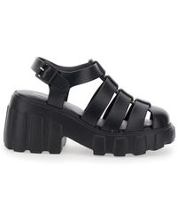 Melissa - 'Megan' Sandals With Adjustable Buckle Closure And Cage Design - Lyst