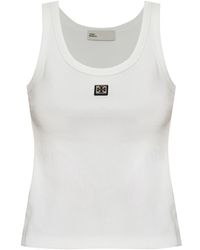 Tory Burch - Logo Cotton Tank Top - Lyst