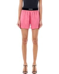 Tom Ford - Stretch Silk Satin Boxer Shorts - Lyst