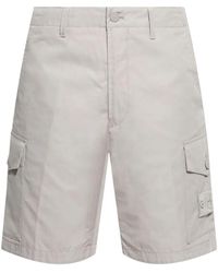 Stone Island - Cargo Short Weatherproof Cotton Canvas_ Ghost Piece Pack - Lyst