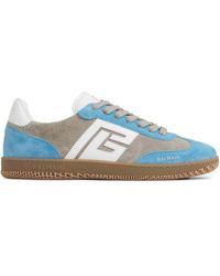 Balmain - Suede Logo Sneakers - Lyst