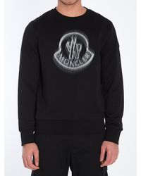 Moncler - Blurred Logo Sweatshirt - Lyst