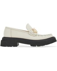 Ferragamo - Gancio Leather Loafers - Lyst