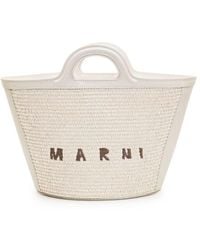 Marni - Cotton And Nylon Handbag With Woven Design - Lyst
