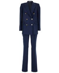 Tagliatore - 'Jasmine' Double-Breasted Suit With Peak Revers - Lyst