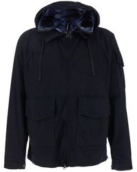 C.P. Company - Jacket With Explorer Hood And Adjustable Drawstring Waist - Lyst