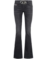 DIESEL - Logo Denim Jeans - Lyst