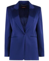 Max Mara - Galazia Satin Blazer - Lyst