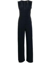 Norma Kamali - V Neck Sleeveless Jumpsuit - Lyst
