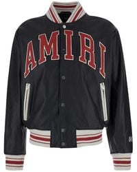 Amiri - Leather Bomber Jacket - Lyst