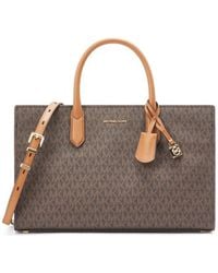 Michael Kors - Scarlett Printed Canvas Handbag - Lyst