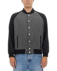 Balmain - Textured Bomber Jacket - Lyst