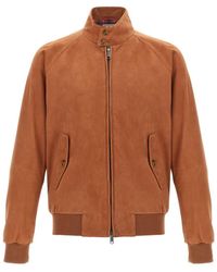 Baracuta - Suede Bomber Jacket - Lyst