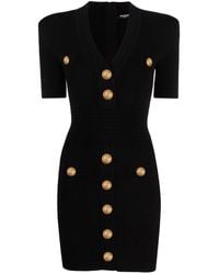 Balmain - Mini Knit' Dress - Lyst