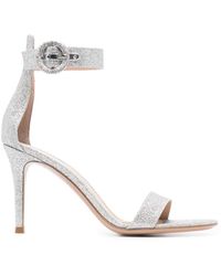 Gianvito Rossi - Portofino Starlight Leather High Heel Sandals - Lyst