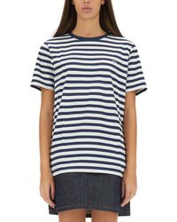 A.P.C. - Striped T-Shirt - Lyst
