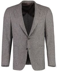 Canali - Houndstooth Wool Blazer - Lyst