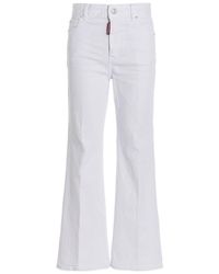 DSquared² - 'Super Flared Cropped' Jeans - Lyst