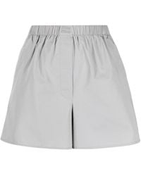 Miu Miu - Logo-Embroidered Poplin-Cotton Boxers - Lyst