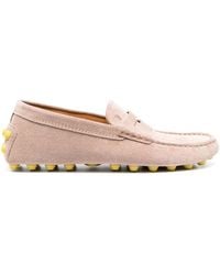 Tod's - Gommino Bubble Suede Driving Shoes - Lyst