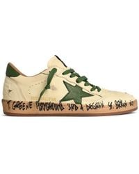 Golden Goose - 'Ball-Star' Nappa Leather Sneakers With Star And Heel - Lyst
