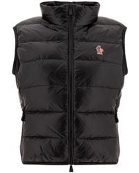 Moncler - Padded Zip-Up T-Shirt Gilet For - Lyst