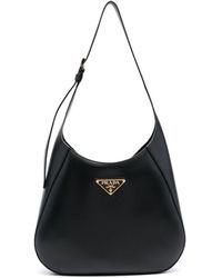 Prada - Brand-plaque Leather Shoulder Bag - Lyst