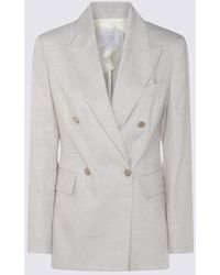 Eleventy - Linen Blazer - Lyst