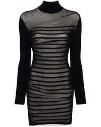 Jean Paul Gaultier - Ribbed Marinier Double Mini Dress - Lyst