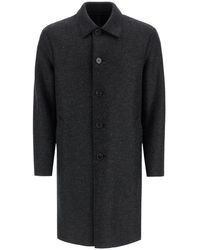Harris Wharf London - Single-Breasted Pressed Wool Coat - Lyst