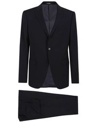 Emporio Armani - Wool Single-Breasted Suit - Lyst