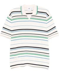 adidas - Cotton Blend Knitted Polo Shirt - Lyst