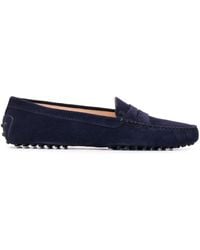 Tod's - Gommini Suede Loafers - Lyst