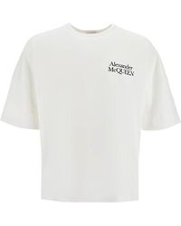 Alexander McQueen - Exploded Logo-Print Cotton-Jersey T-Shirt - Lyst