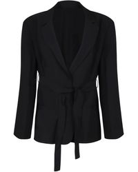 Calvin Klein - Travel Twill Belted Blazer - Lyst