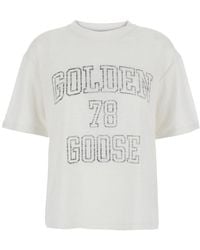 Golden Goose - Linen T-Shirt - Lyst