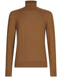 Dolce & Gabbana - Silk Turtle-Neck Sweater - Lyst