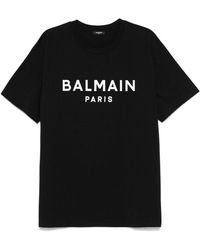 Balmain - Swim T-Shirt With Logo - Lyst