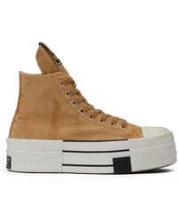 Rick Owens - 'Dbl Drkstar Hi' Blonde High Top Sneakers - Lyst