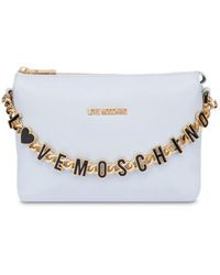 Love Moschino - Light Shoulder Bag With Chain And Logo - Lyst