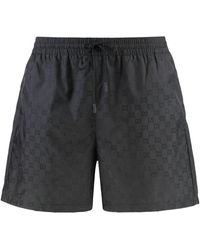 美品 GUCCI Psychedelic GG Nylon Shorts 44 Gucci GG Psychedelic Print Swim Shorts in Black for Men | Lyst