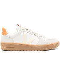 Veja - V-82 Grained Leather Pure Sneakers Shoes - Lyst