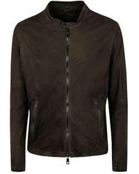 Giorgio Brato - Veg Lamb Leather Biker Jacket - Lyst