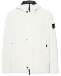 Stone Island - Hooded Jacket Polyester Micro Twill With Primaloft Insulation Technology - Lyst