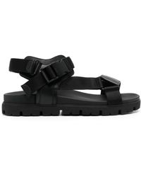 Prada - Buckle-Fastening Open-Toe Sandals - Lyst