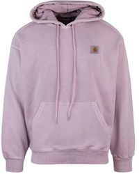 Carhartt - Felpa Hooded Nelson Rosa - Lyst