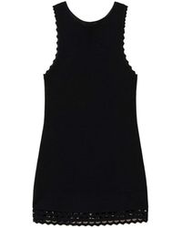 Twinset - Long Top With Perforared Hem - Lyst
