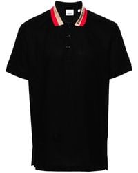 Burberry - Logo Detail Cotton Piqué Polo Shirt - Lyst